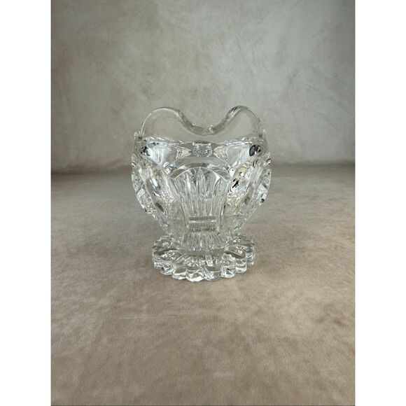 EAPG Vintage Imperial Zippered Heart Pitcher Glass Manganese Glow - Picture 5 of 11